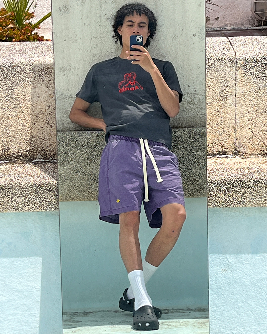 Cabrio OG Washed Shorts - Purple