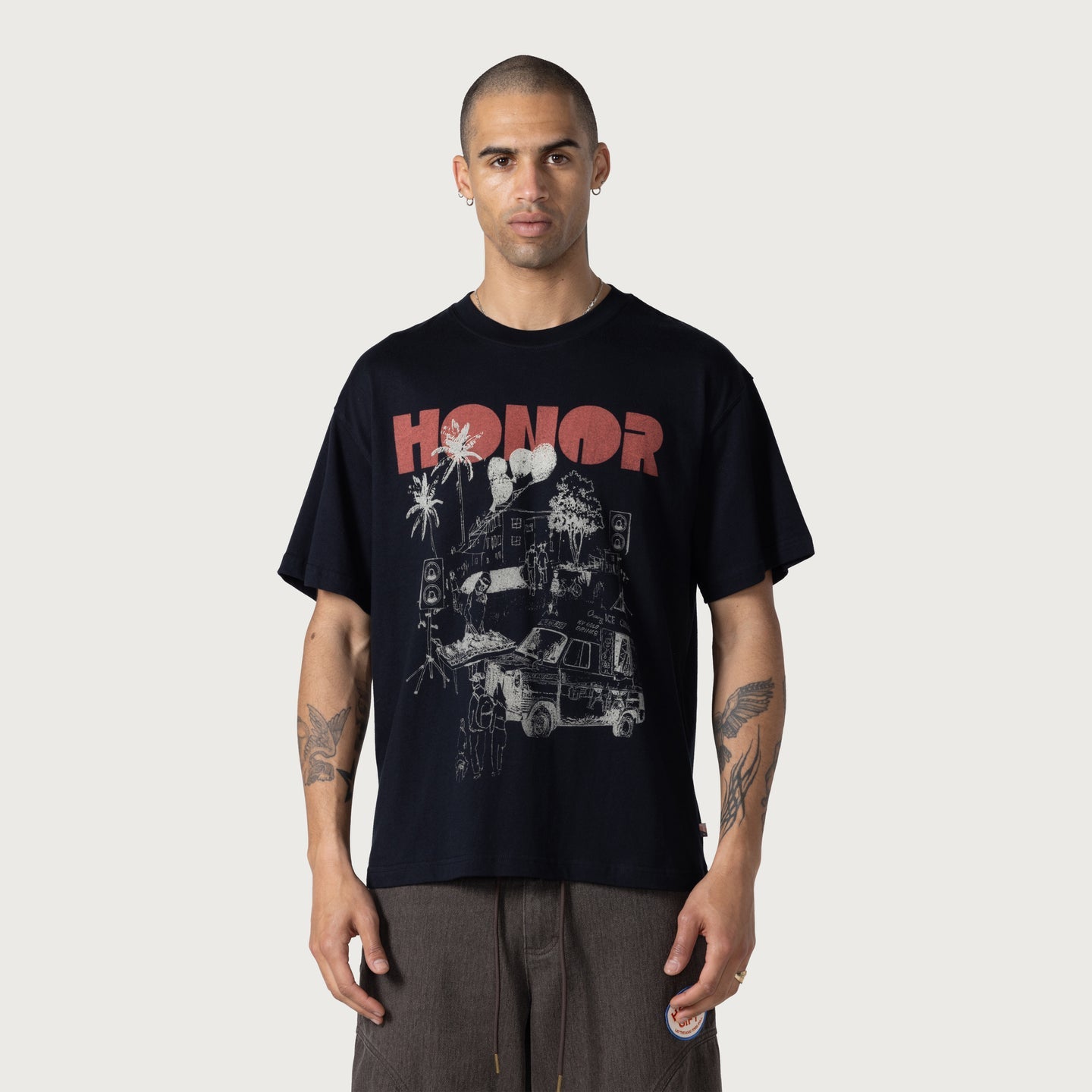 Honor The Gift Block Party T-Shirt – Black