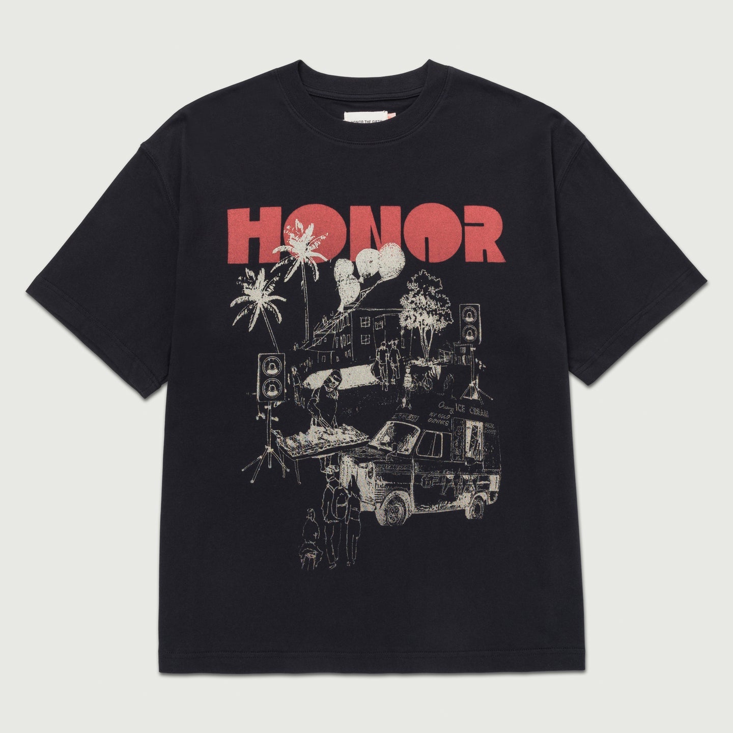 Honor The Gift Block Party T-Shirt – Black
