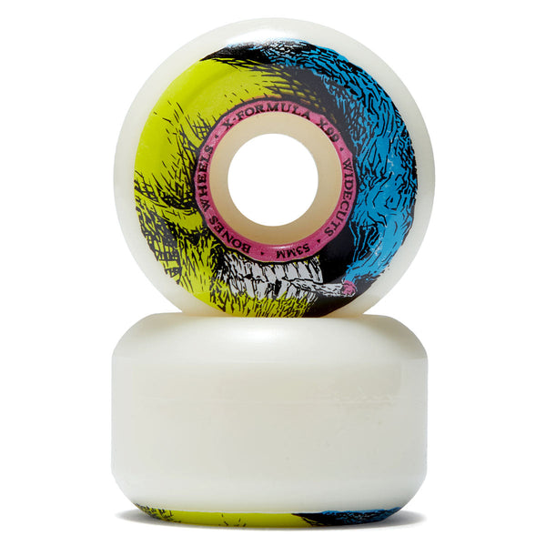 Roues De Skateboard Bones X-Formula Smokin Skull V6 - 53 Mm, 99a - Large Cut