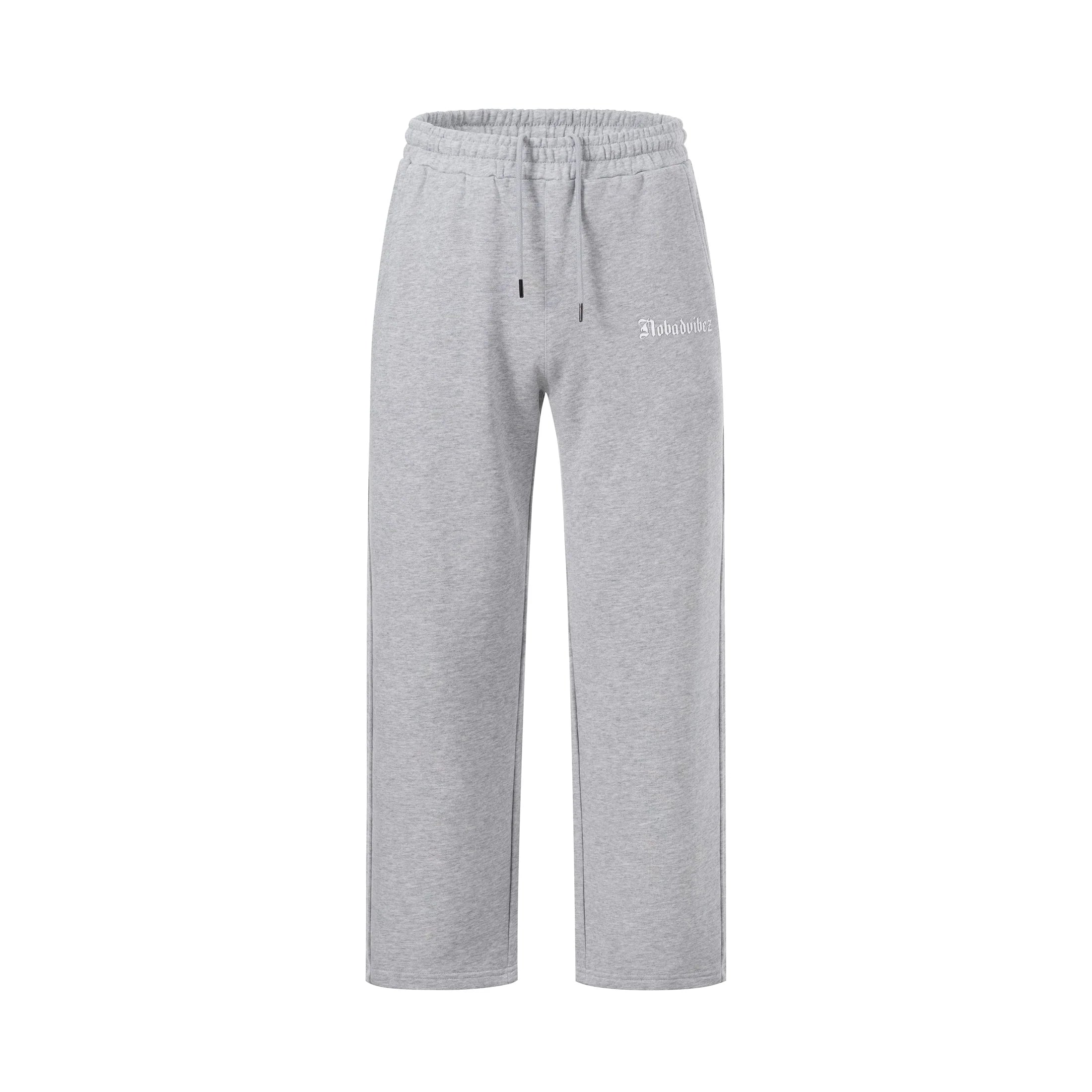 No Bad Vibez Just Gry Sweatpants - Grey