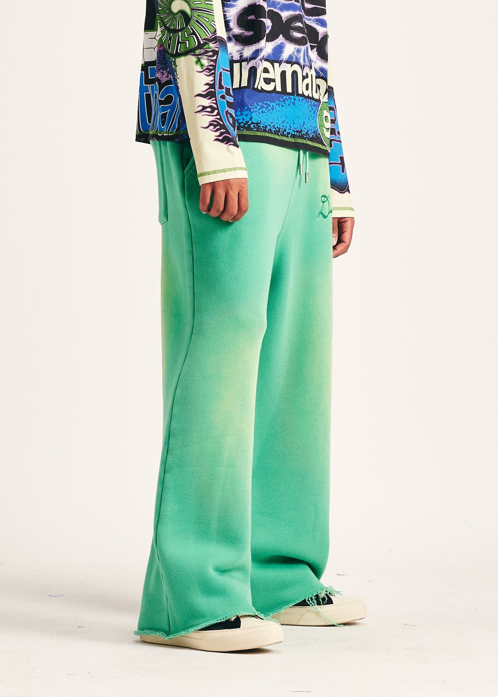 Diet Starts Monday Chainstitch Sweatpants - Green