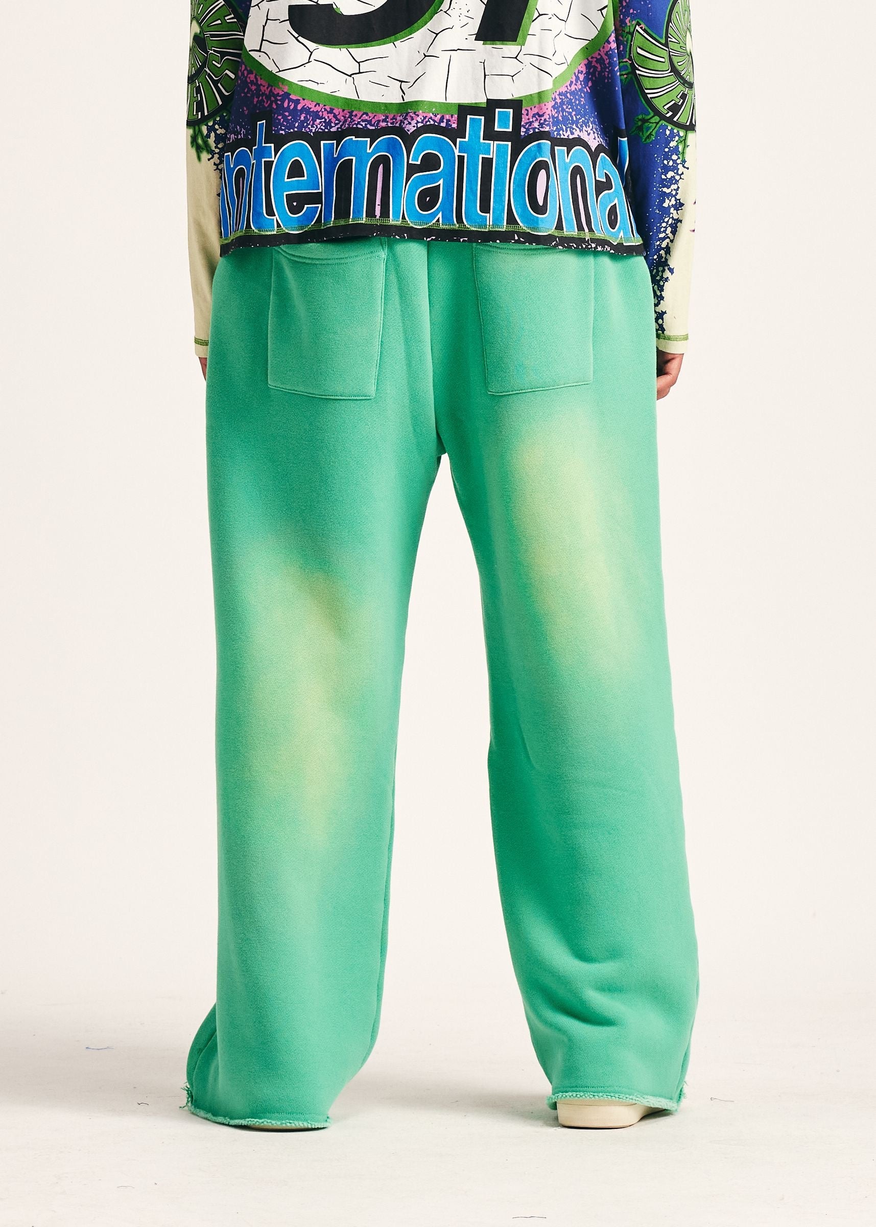 Diet Starts Monday Chainstitch Sweatpants - Green