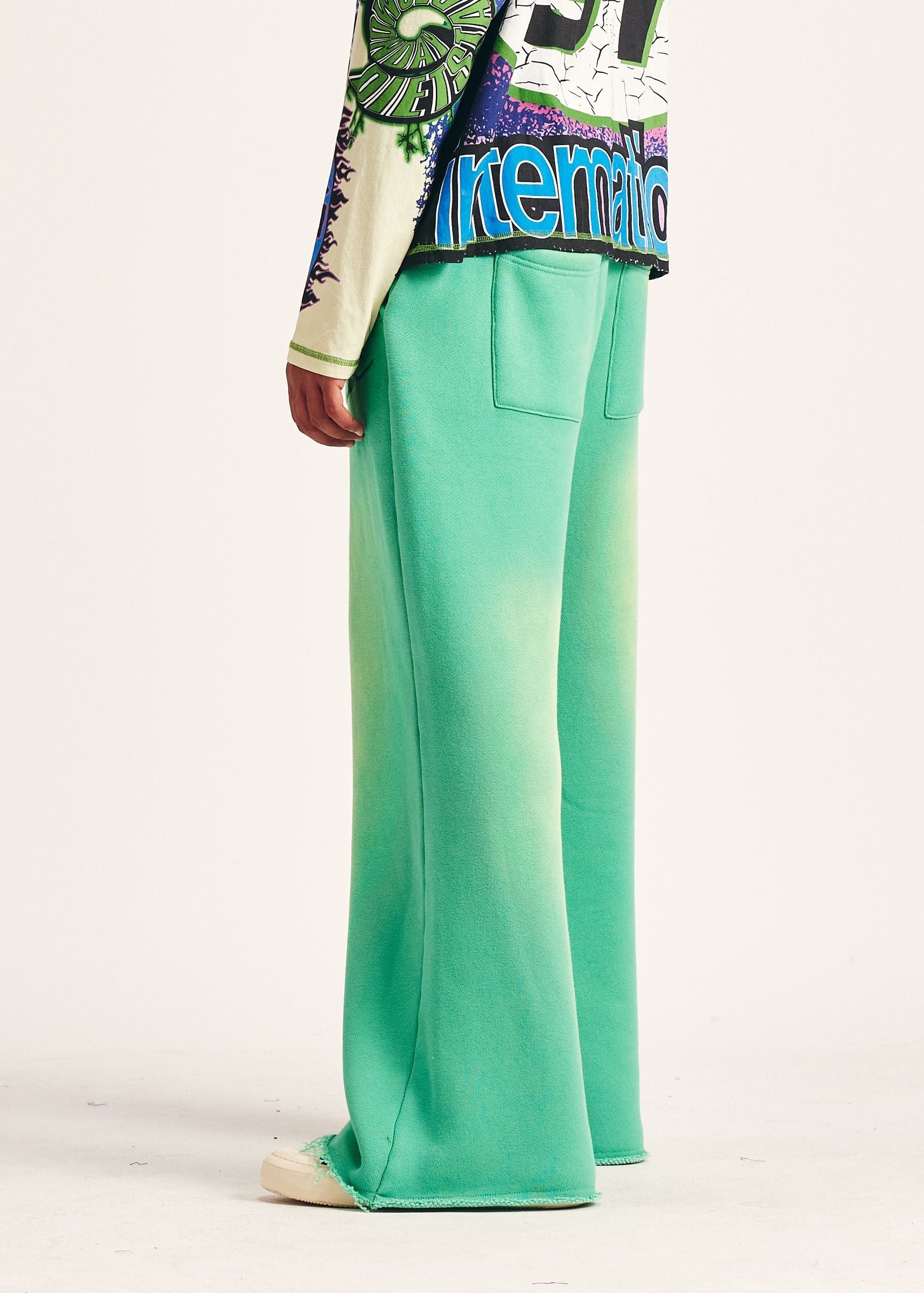 Diet Starts Monday Chainstitch Sweatpants - Green