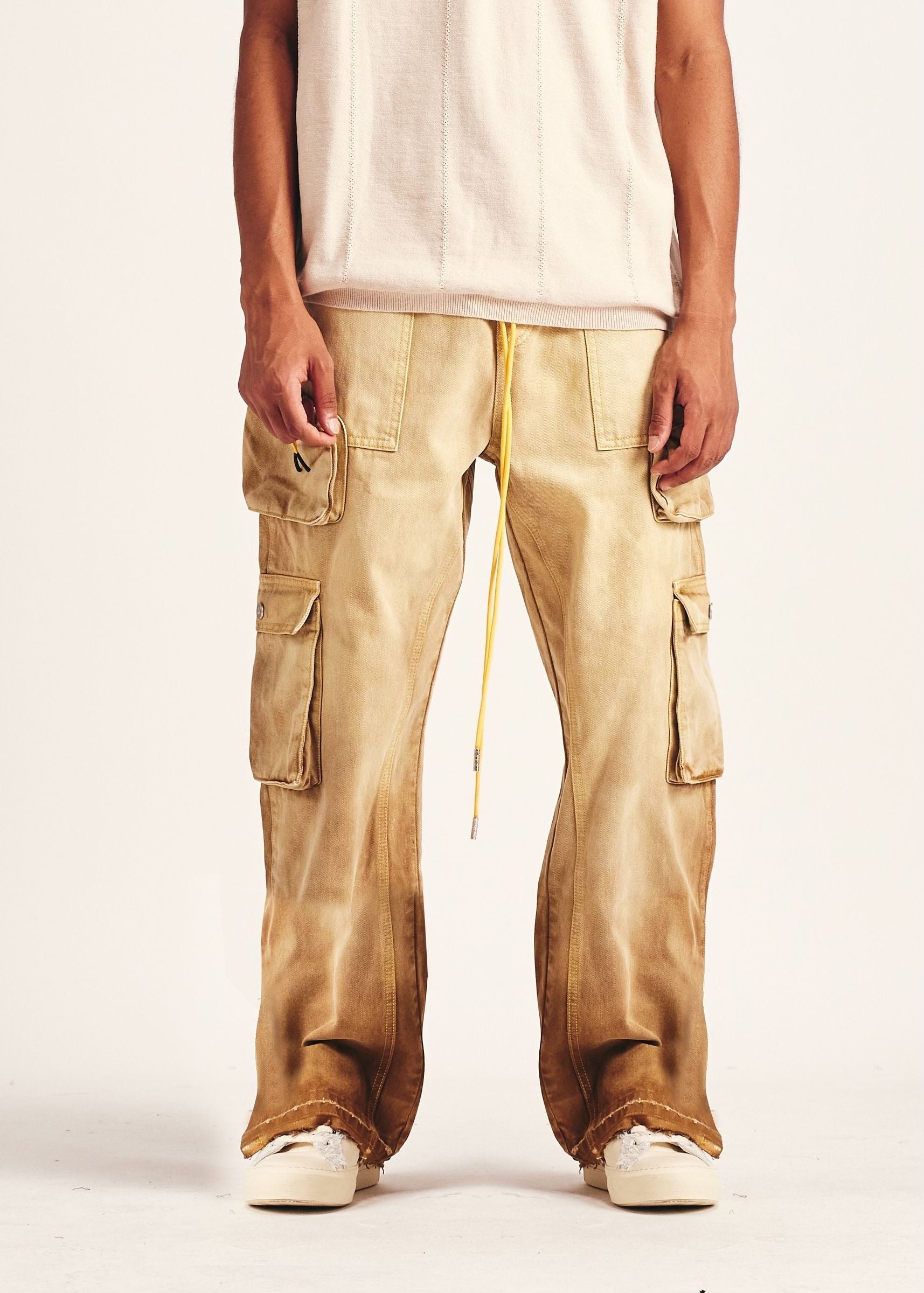 Diet Starts Monday Release Cargo Denim - Sand
