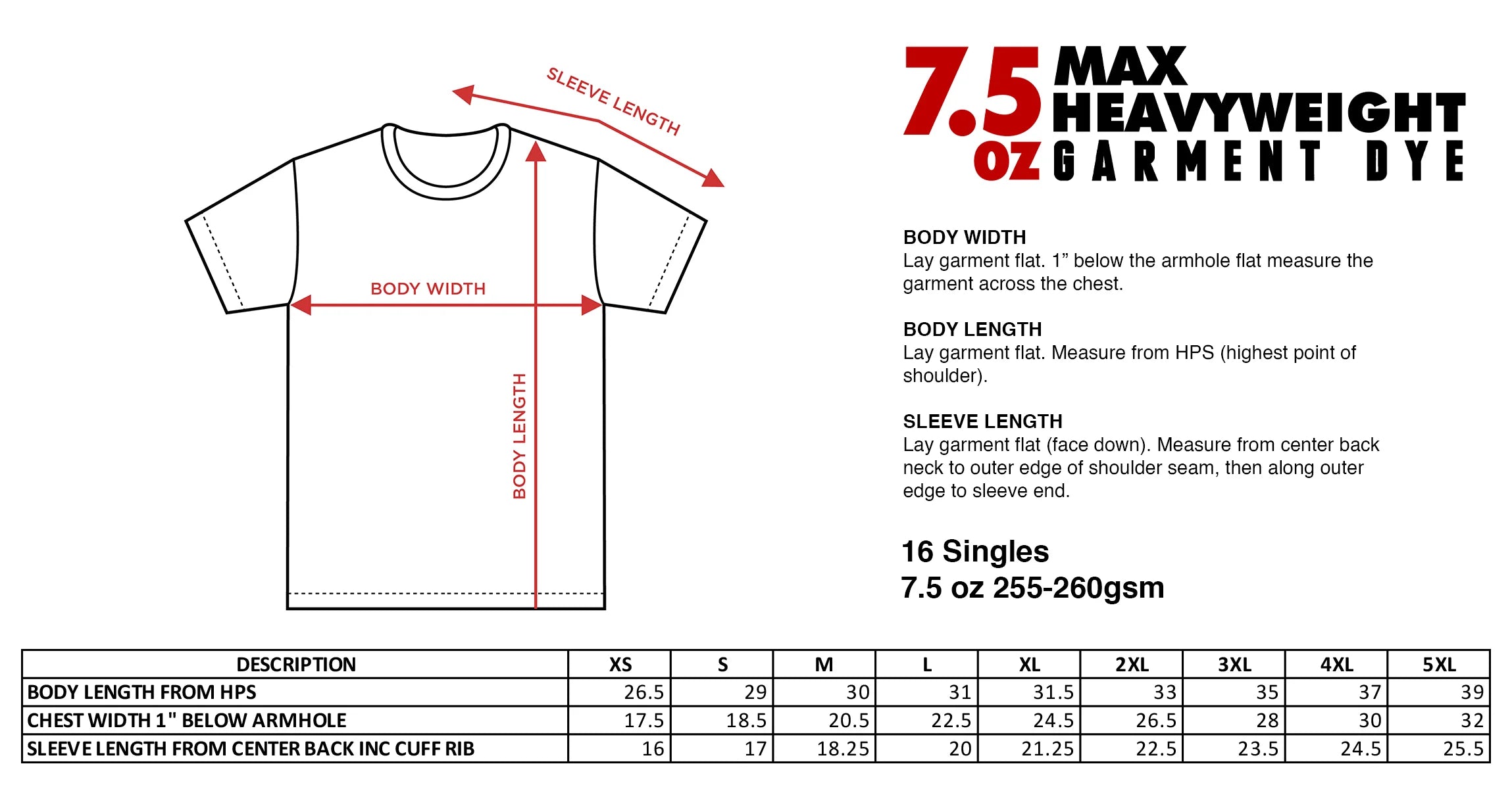 Shakawear Garment Dye Heavyweight Tee - White