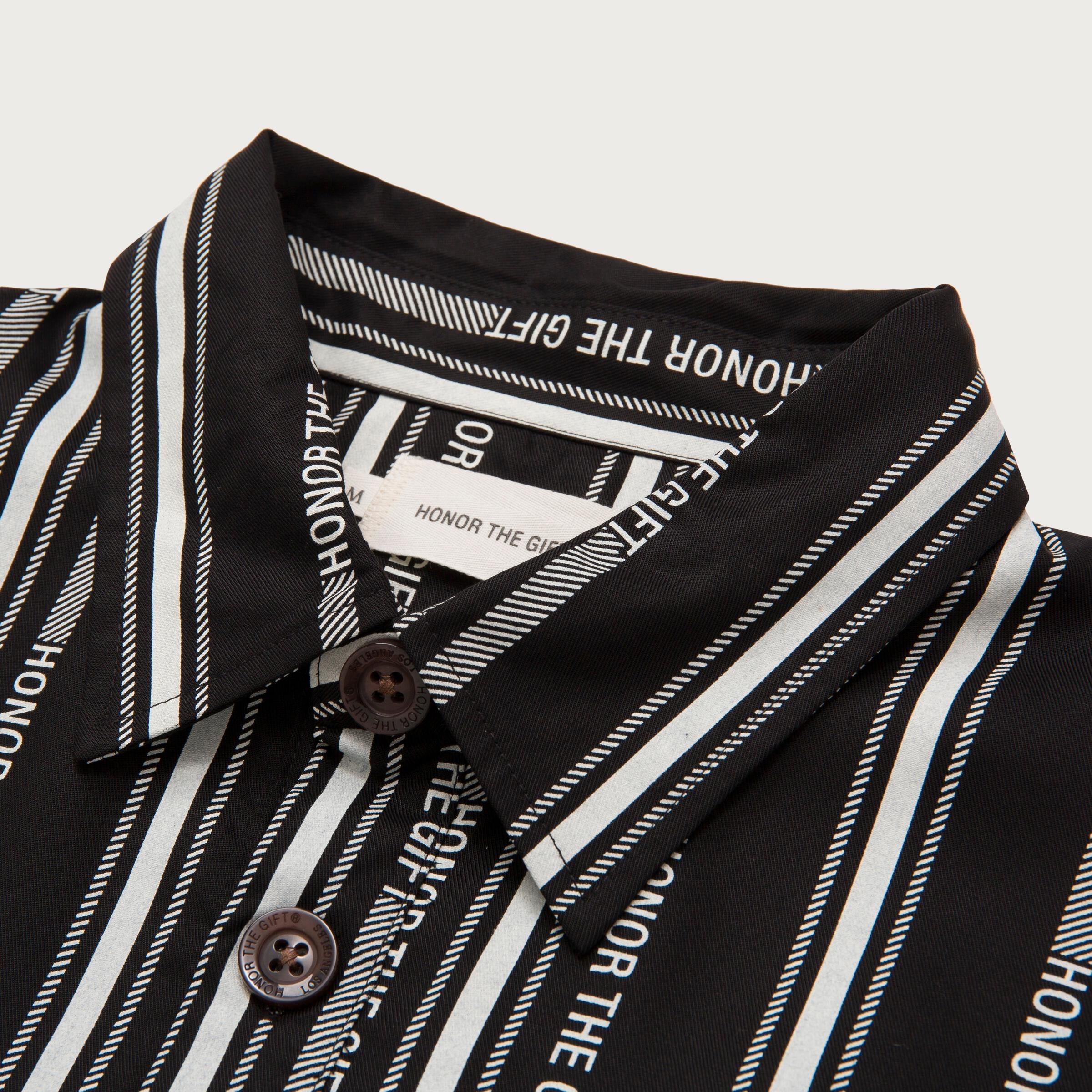 Honor The Gift C-Fall Honor Stripe Button up - Black