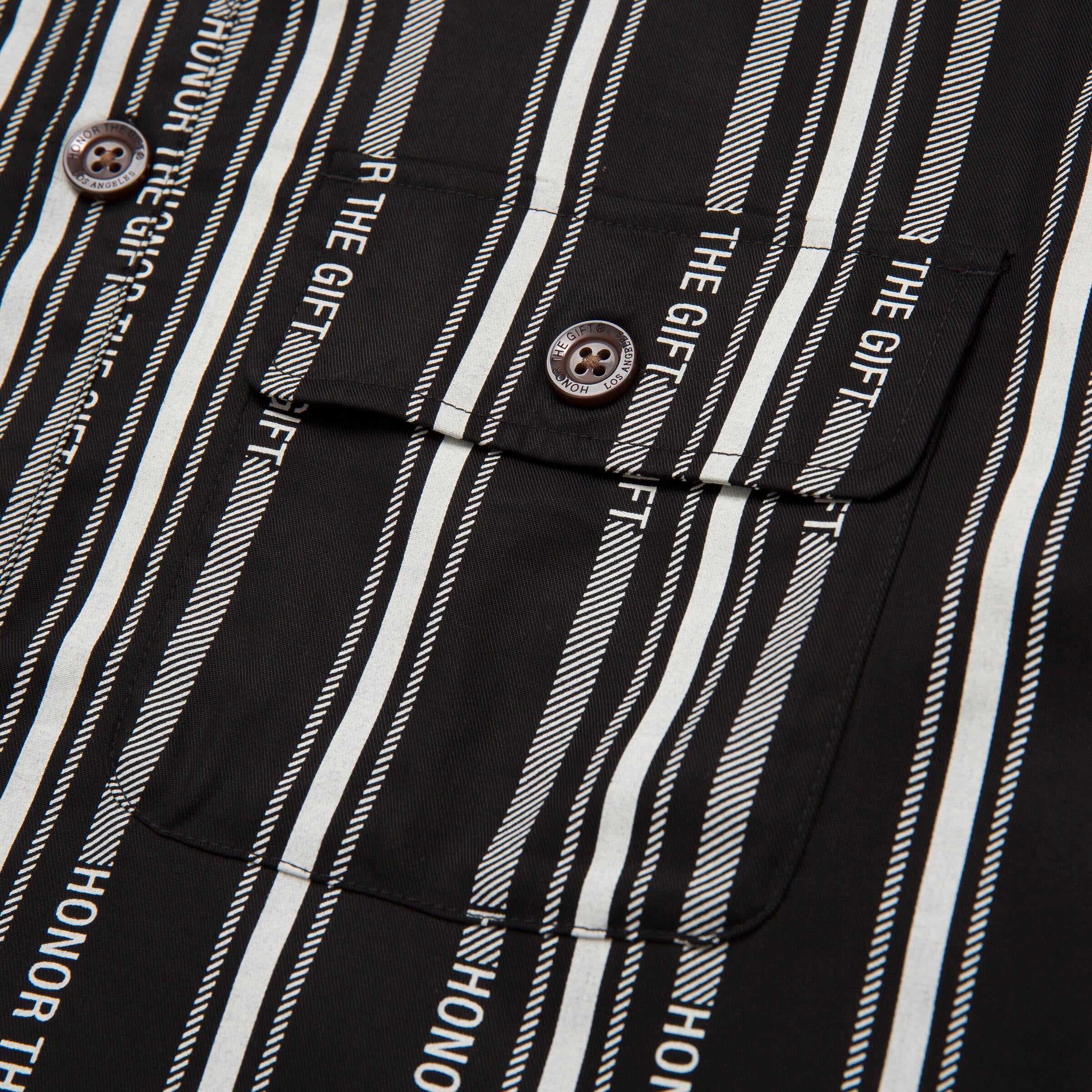Honor The Gift C-Fall Honor Stripe Button up - Black