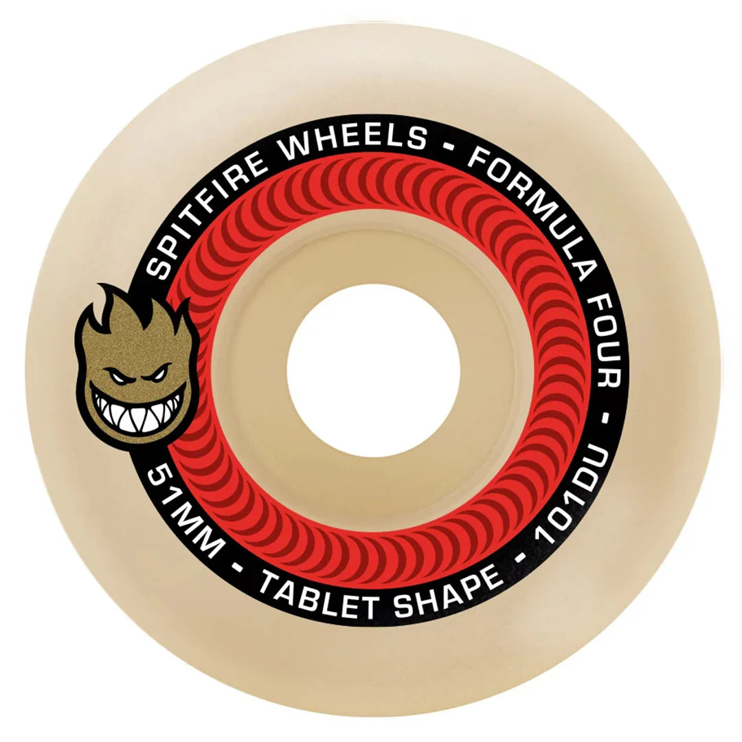 Spitfire Formula Four Tablets 54mm 101D Wheels – Set of 4