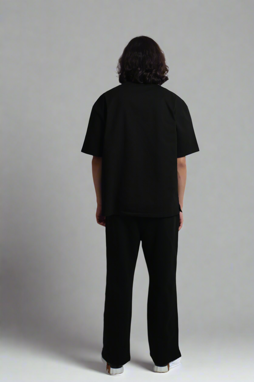 Fluttery Wide Leg Pants - Black