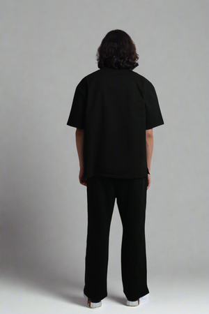 Fluttery Wide Leg Pants - Black