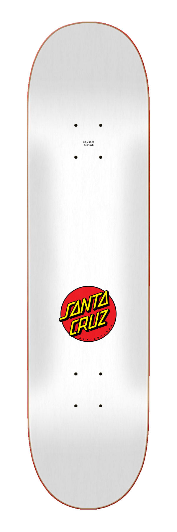 Santa Cruz Classic Dot Skateboard Deck – 8.00 x 31.62