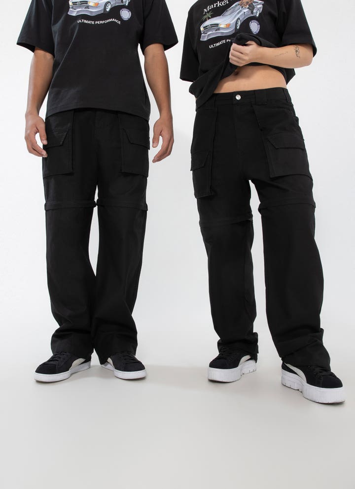 Market Washed Moraine Pants – Pirate Black
