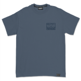 Crkd Guru Small Logo T-shirt - Steel Blue