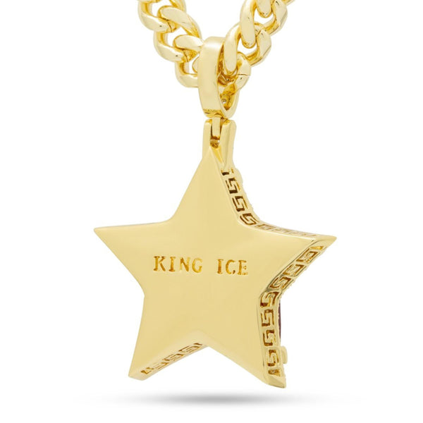 【King Ice】☆日本未入荷☆RUBY STAR NECKLACE King Ice Ruby Star Necklace - 14K Gold – Urbn Lot