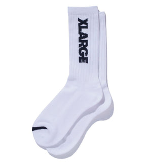 Xlarge Standard Logo Socks - White