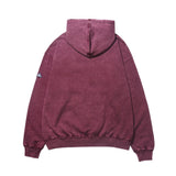 Deva States Distressed Hoodie - Burgundy