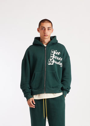 Diet Starts Monday Star Full Zip Sweatshirt – Pine