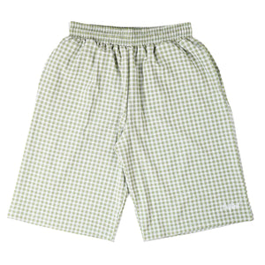 BadFriend Gingham Plaid Shorts – Check Green