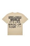 Keep Out Fake Love The Wiz Tee - White Cap Off-White