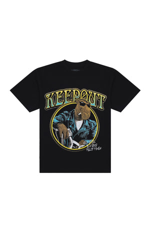 Keep Out Fake Love Cool Tee - Limo Black