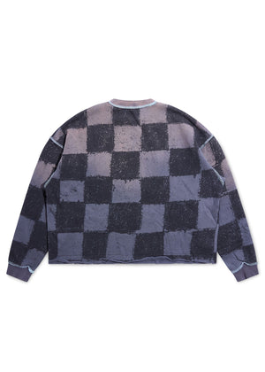 Diet Starts Monday SL&D Crewneck Sweatshirt – Checkered Grey