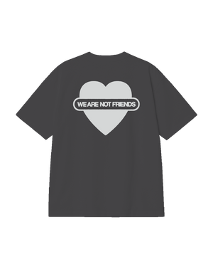 We Are Not Friends Union Love Antra Boxy Tee - Anthracite