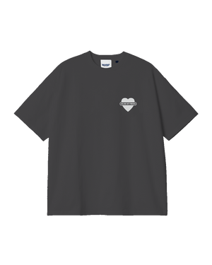We Are Not Friends Union Love Antra Boxy Tee - Anthracite