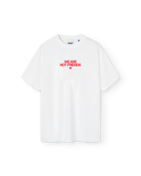 We Are Not Friends Bold Love T-Shirt - White