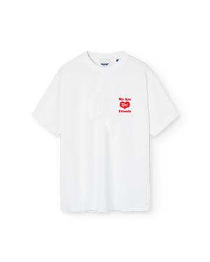 We Are Not Friends Heart House T-Shirt - White