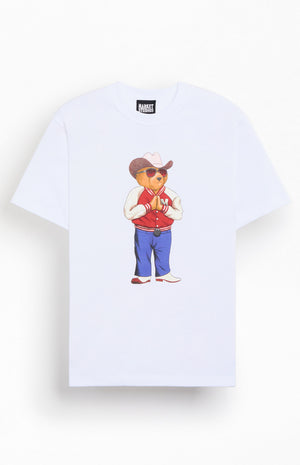Market Hee-Haw Bear T-Shirt – White