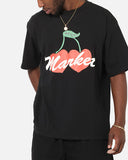 Market Double Cherries T-Shirt – Pirate Black