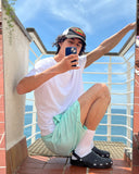 Cabrio OG Washed Shorts - Light Blue