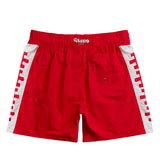 Cabrio Contrast Band Shorts - Red