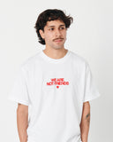 We Are Not Friends Bold Love T-Shirt - White