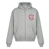 No Bad Vibez NBV Club Zip Up Hoodie - Ash Gray