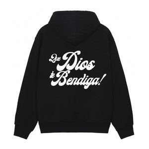 Bueno Bendiga Zip Up Hoodie – Black