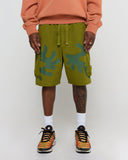 Supervsn Adinkra Cargo Short - Olive