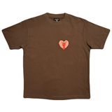 Acid Lust Love Your Enemies T-shirt - Chocolate Brown