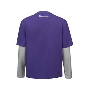 No Bad Vibez Y2K LS Tee - Purple