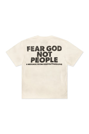Keep Out Fake Love War - White