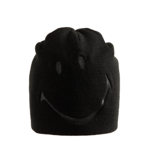 Market Smiley Core Knit Beanie - Black