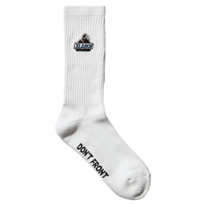Xlarge Embroidered Og Socks - White