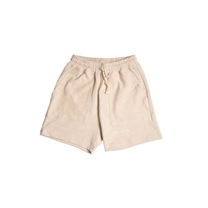 Lost Days Flipped Sweat Shorts - Beige