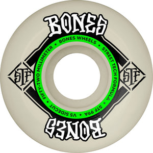BONES Wheels STF V5 Sidecut Skateboard Wheels 99A - Set of 4