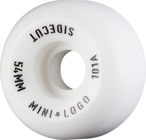 Mini Logo Sidecuts Wheels White 101A - Set of 4