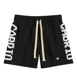 Cabrio Side Logo Shorts - Black