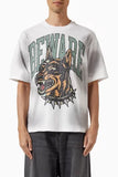 Market Beware The Dobie T-Shirt - White
