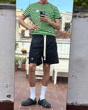 Cabrio Side Logo Shorts - Black