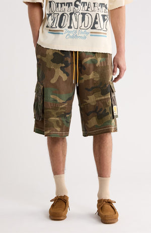 Diet Starts Monday Camo Cargo Shorts – Multi